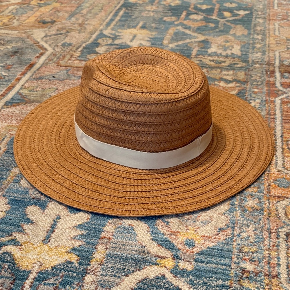 Madewell Wide Brim Straw Sun Hat - Brown - Picture 2 of 3